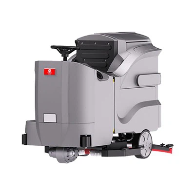 Vožnja po vožnji električnega čistilca na ulici